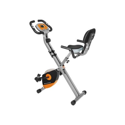 Exercise bike fitness bike orange-grey 70 x 41 x 113 cm (L x W x H)