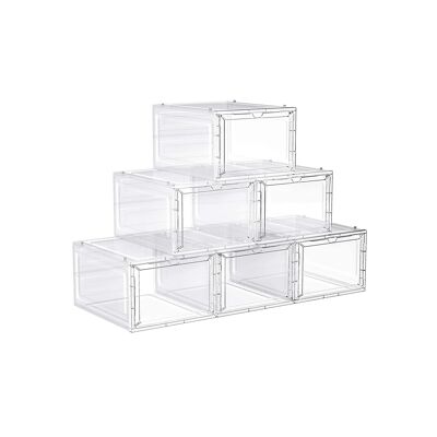 White shoe boxes 27 x 34.5 x 19 cm (L x W x H)