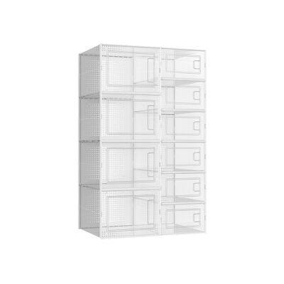 Transparent shoe boxes 23 x 36 x 14 cm (L x W x H)