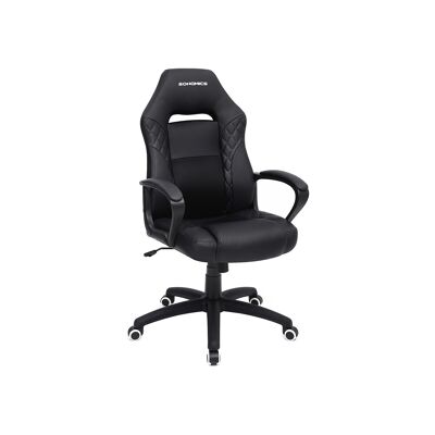 Black gaming chair 70 x 64 x 106-116 (L x W x H)
