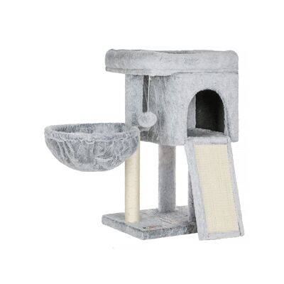 Light gray scratching post 43 x 33 x 66 cm (L x W x H)