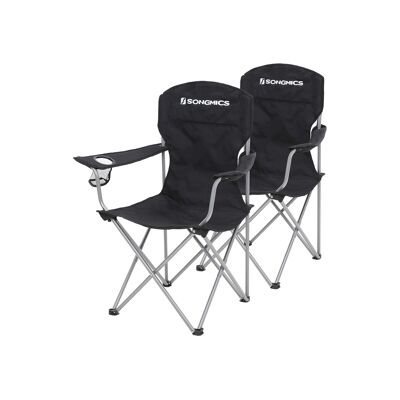 Set of 2 camping chairs 76 x 51.5 x 95.5 cm (L x W x H)