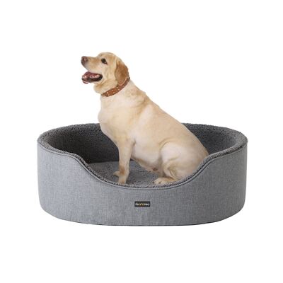 Dog bed with reversible cushion 92 x 72 x 27 cm (L x W x H)