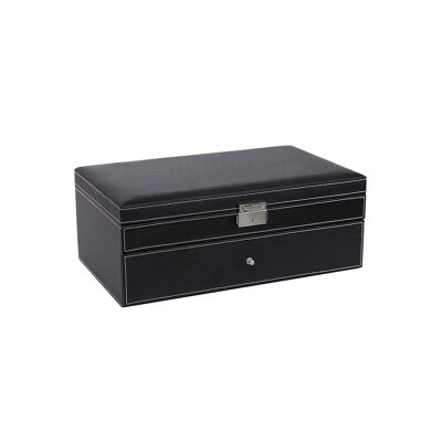 Jewelery box with compartments for watches