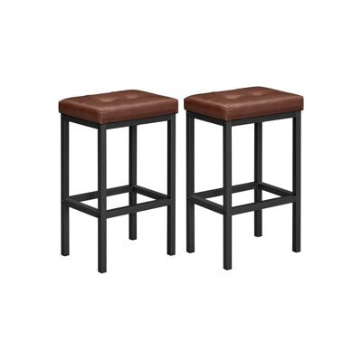 Bar stool set of 2 bar stools 40 x 30 x 62 cm without backrest 40 x 30 x 62 cm (L x W x H)