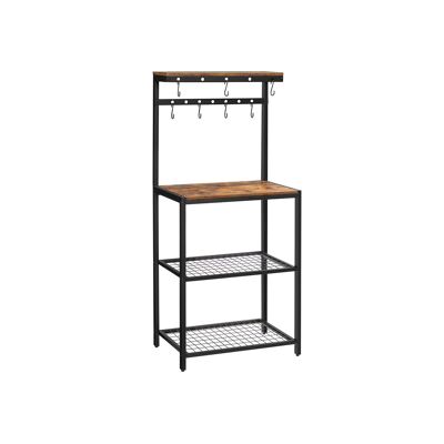 Industrial design stand with shelves 60 x 40 x 138 cm (L x W x H)