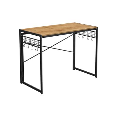 Foldable desk with 8 hooks 100 x 50 x 76.5 cm (L x W x H)