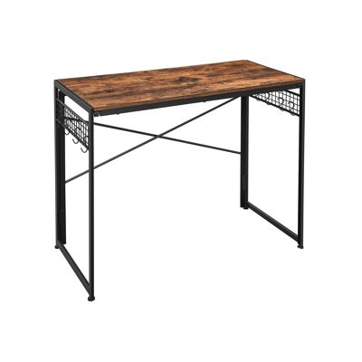 Computer table with 8 hooks 100 x 50 cm 100 x 50 x 76.5 cm (L x W x H)