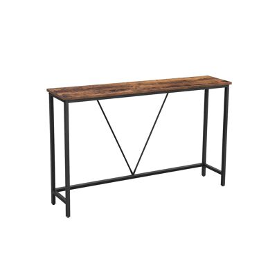 Vintage brown-black console table 120 x 23 x 74 cm (L x W x H)
