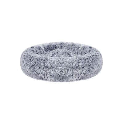 Dog bed with soft gray upholstery 50 x 20 cm (Ø x H)
