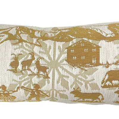 Winter woven lumbar cushion cover