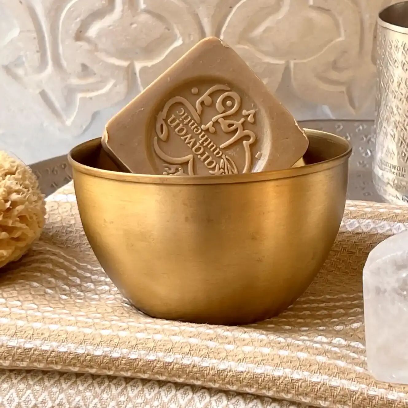 'MOON' GOLDEN SMOOTH BRASS BOWL