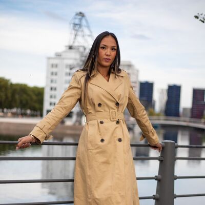 Charlène belted trench coat