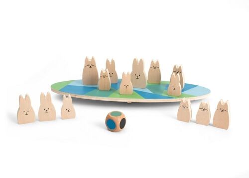 Balance Bunnies - Wooden toy - Game for Kids - BS Toys