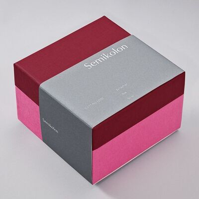 Storage box, medium, cutting egg, raspberry fuchsia