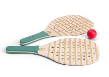 Raquettes de Padel - Jouet en bois - Jeu d'extérieur - Jeu de balle enfants - BS Toys 1