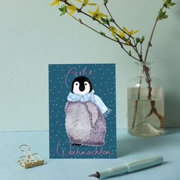 Carte postale bébé pingouin 4