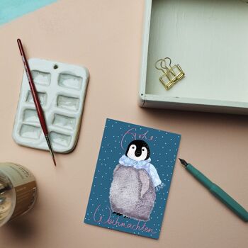 Carte postale bébé pingouin 6