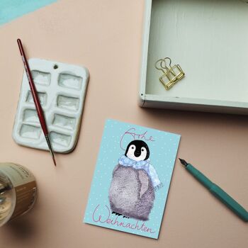 Carte postale bébé pingouin 7