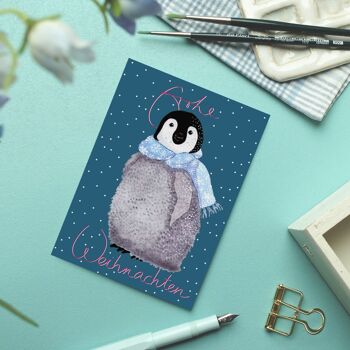 Carte postale bébé pingouin 9