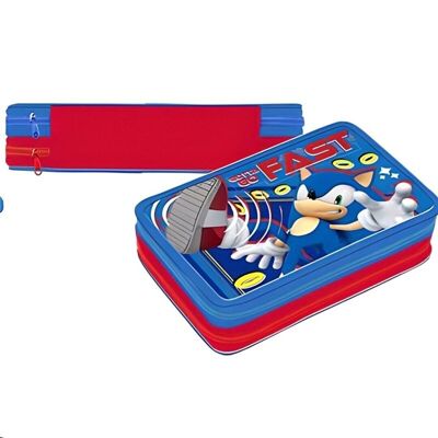 Estuche Premium 2 Zippers Sonic