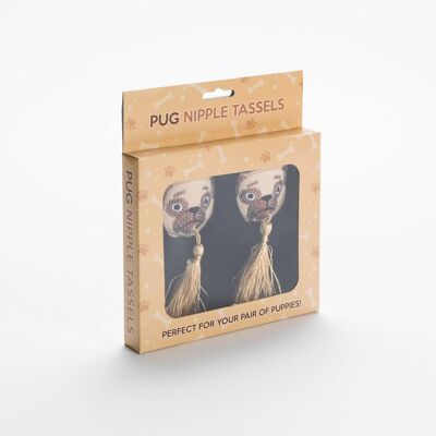 Borlas de pezón Pug - Regalos novedosos