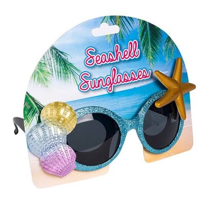 Gafas de sol de concha marina, playa, verano - Regalos novedosos