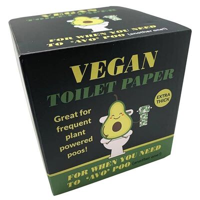 Vegane Toilettenpapierrolle – lustige Toilettenpapierrolle – originelle Geschenke