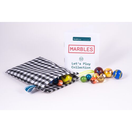 Set of 20 marbles + bag + instructions