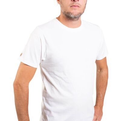 Camisa Básica Orgánica Fairwear Hombre Stone Washed White