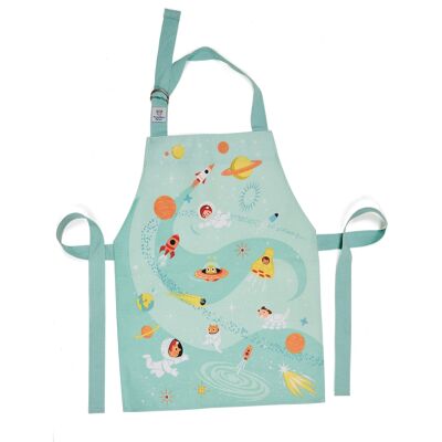 Outer Space Wipe Clean Apron For Kids