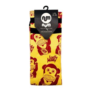 chaussettes unisexes LUCKY MONKY Loco Monky 1