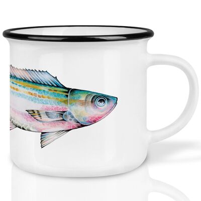 Ceramic cup – Buntfisch 3 (Opal)