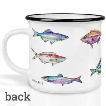 Tasse en céramique – banc de poissons colorés 2