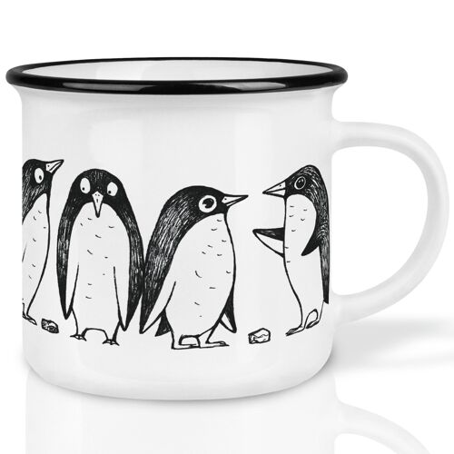 Keramiktasse – Pinguin Love Story