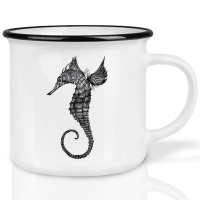 Ceramic mug - seahorse