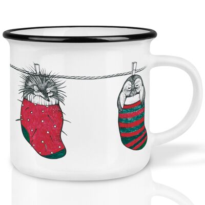 Ceramic mug – sock animals