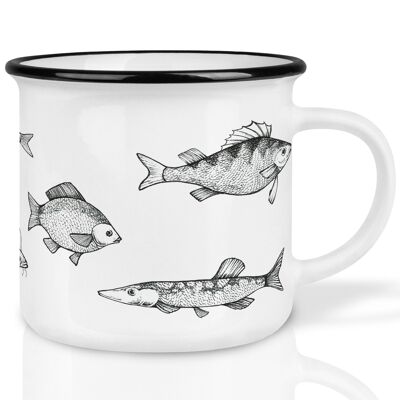 Tazza in ceramica - Pesce d'acqua dolce