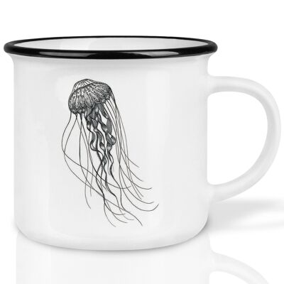 Taza de cerámica – medusas de aguas profundas