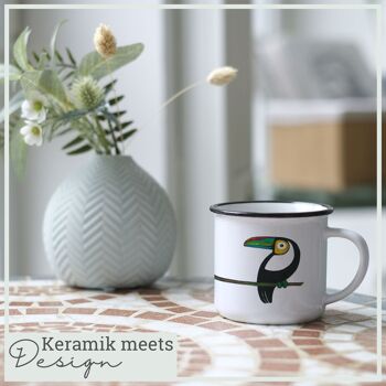 Mug en céramique – couple toucan 3