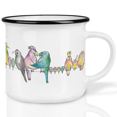 Tazza in ceramica – Parata degli uccelli