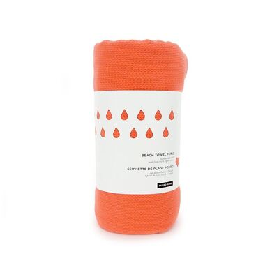 BEACH TOWEL FOR 2 - CORAL