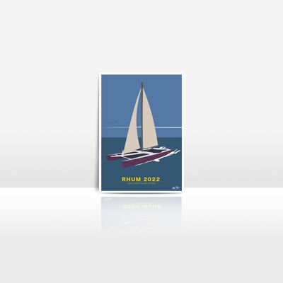 Rum-Katamaran – Set mit 10 Postkarten