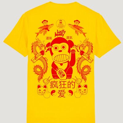 LUCKY MONKY T-shirt unisexe