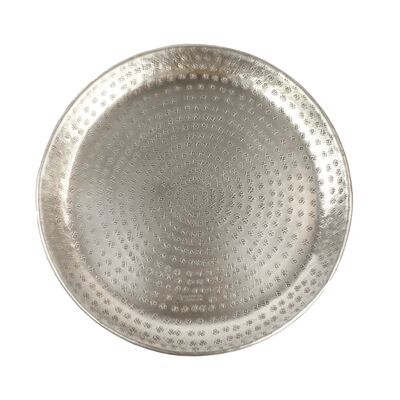 HAMMERED AND ENGRAVED 'PALMYR' SILVER BRASS TRAY