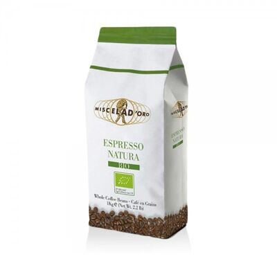 Granos de café expreso orgánico
