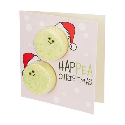 Tarjeta 'HapPEA Christmas' de bomba de baño Sweet Pea (50 g)