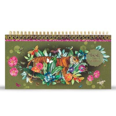 Pimpelmees desk planner - Tiger Olive