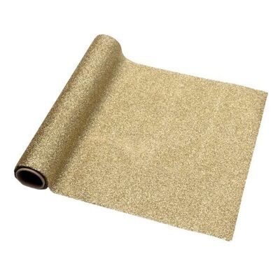 Golden table runner - New Year's Eve decoration - 28.5x5x5 cm