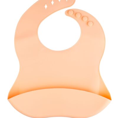 Babero de silicona para bebé (gris)